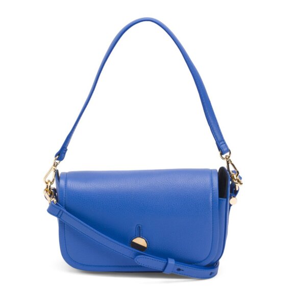 RADLEY LONDON Blue Leather Bathurst Mews Small Flap Over Crossbody - Picture 1 of 2